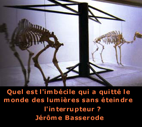 Quel est l'imbcile qui a quitt le monde des lumires sans teindre l'interrupteur ?, Jerôme Basserode